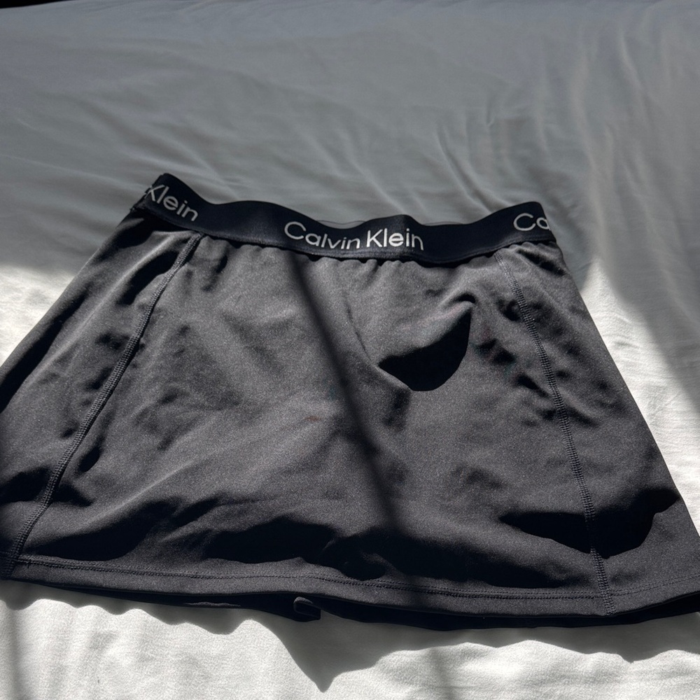 Calvin Klein Black Mini Tennis Skort